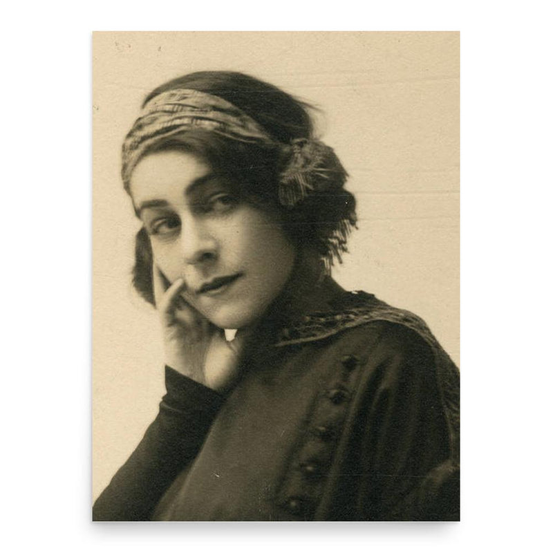 Alla Nazimova poster print, in size 18x24 inches.