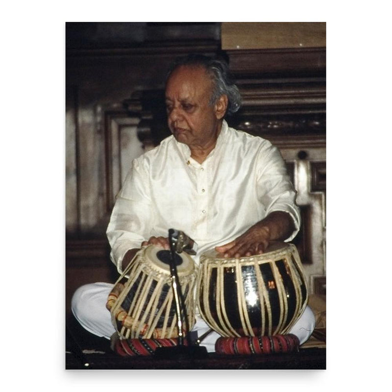 Alla Rakha poster print, in size 18x24 inches.