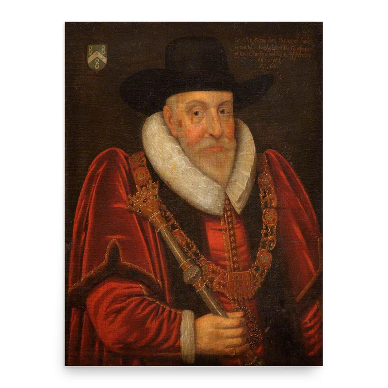 Allan Cotton poster print, in size 18x24 inches.