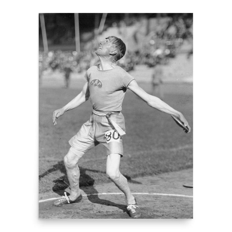 Allan Eriksson poster print, in size 18x24 inches.