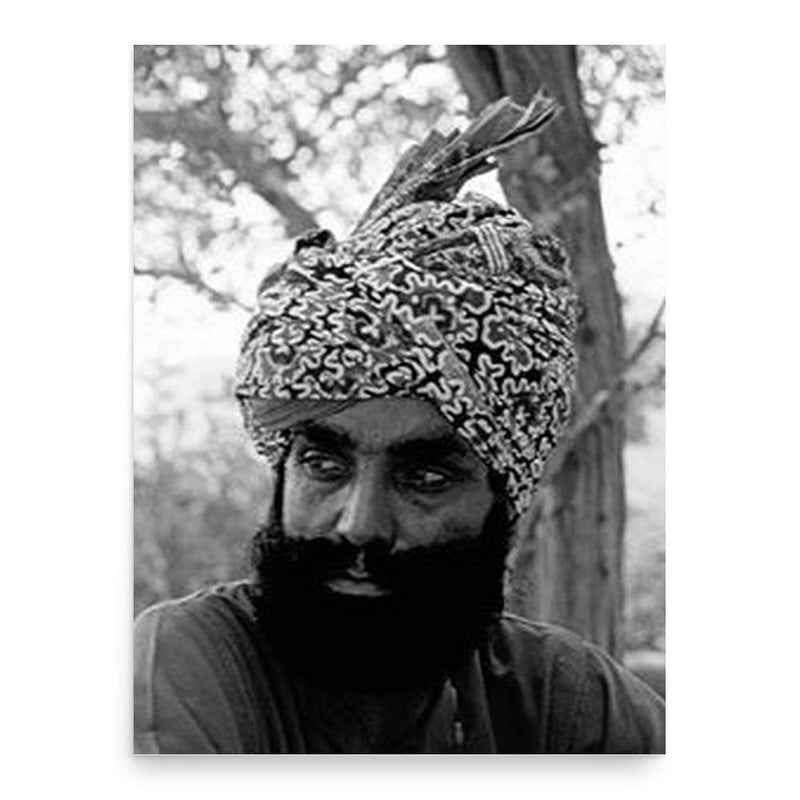 Allan Fakir poster print, in size 18x24 inches.