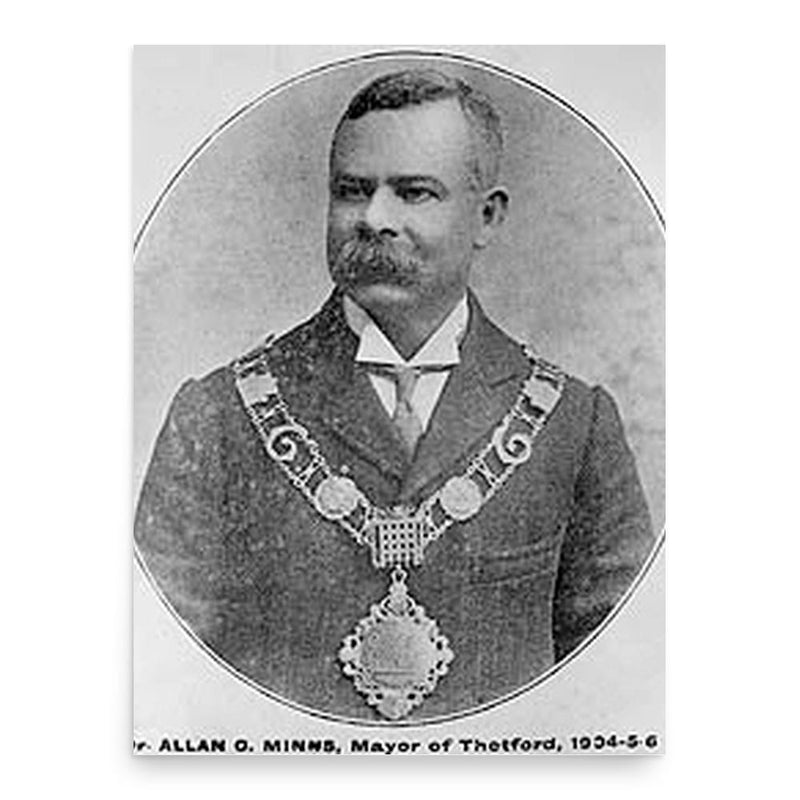 Allan Glaisyer Minns poster print, in size 18x24 inches.