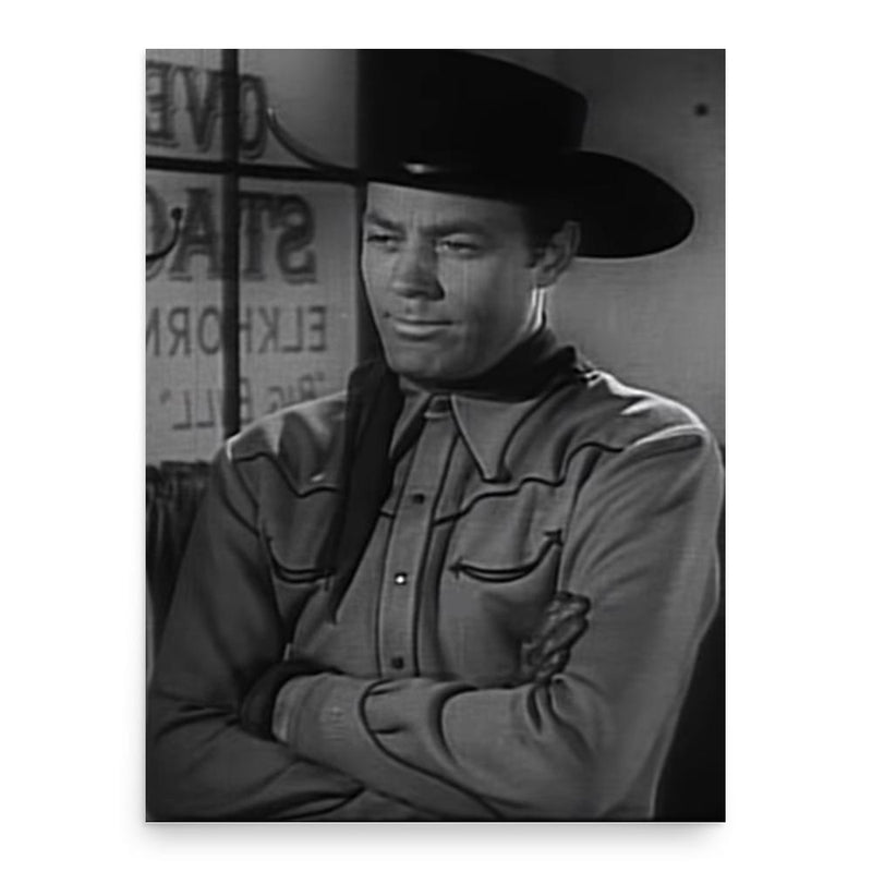 Allan Lane poster print, in size 18x24 inches.