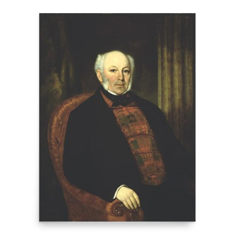 Allan MacNab poster print, in size 18x24 inches.