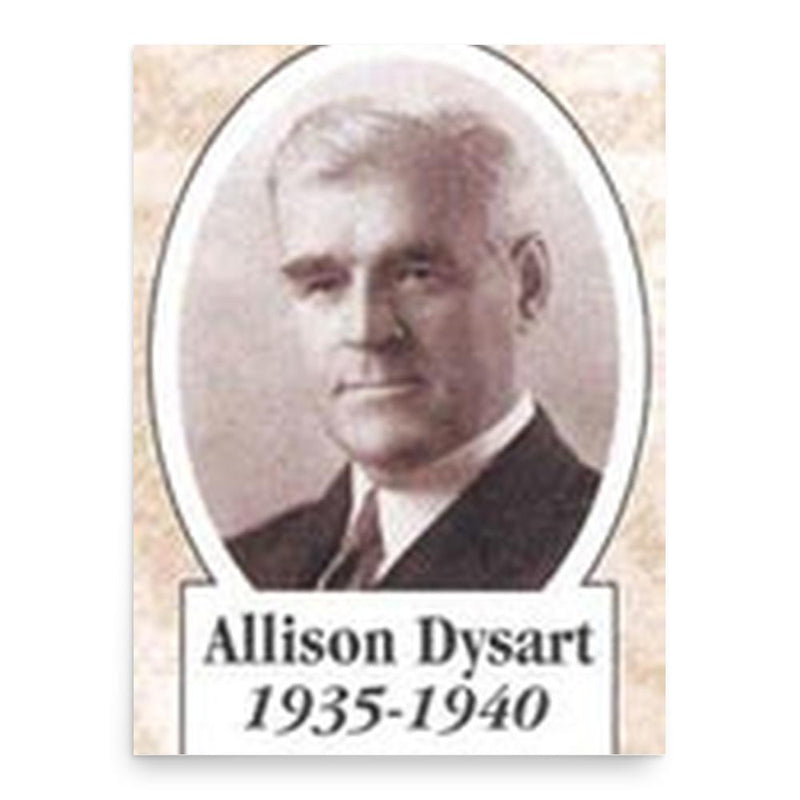 Allison Dysart poster print, in size 18x24 inches.