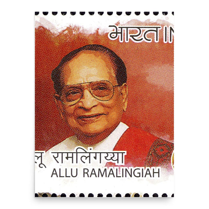 Allu Ramalingaiah poster print, in size 18x24 inches.