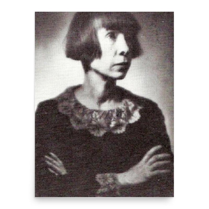 Alma Karlin poster print, in size 18x24 inches.