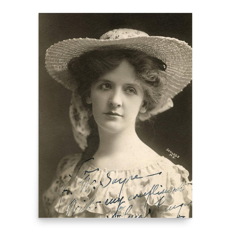 Alma Kruger poster print, in size 18x24 inches.