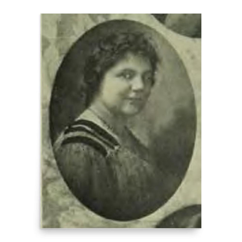 Alma Preinkert poster print, in size 18x24 inches.