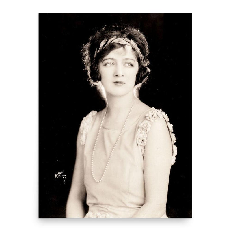 Alma Tell poster print, in size 18x24 inches.