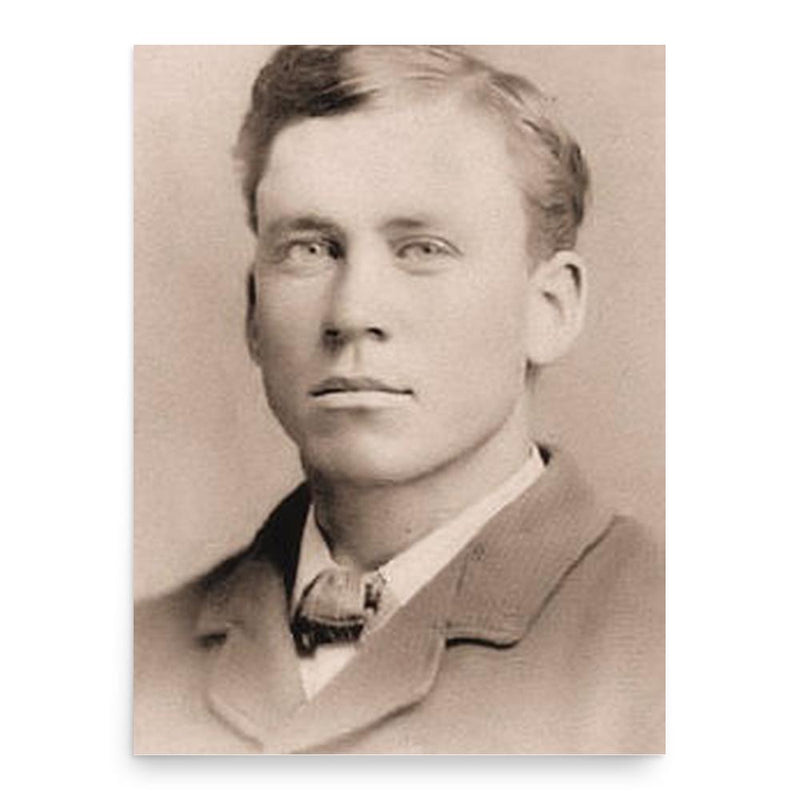 Almanzo Wilder poster print, in size 18x24 inches.
