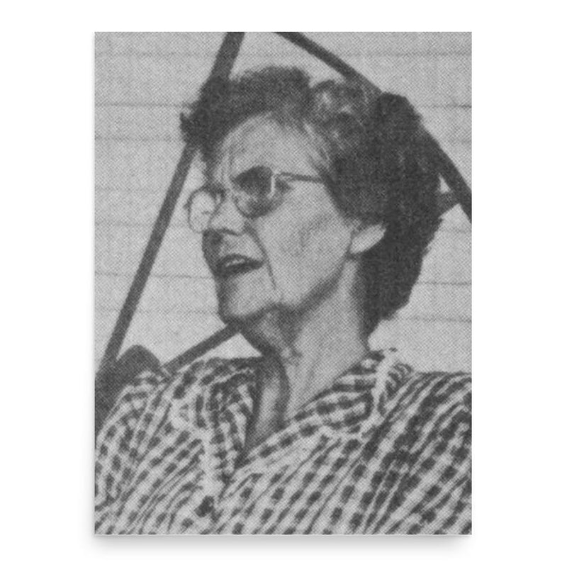 Almeda Riddle poster print, in size 18x24 inches.