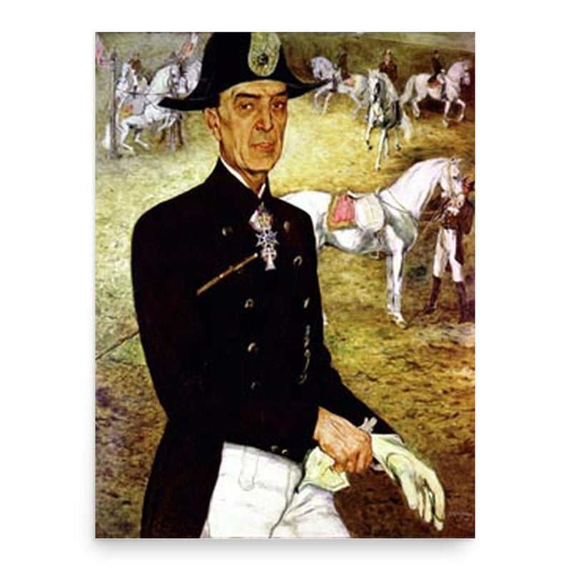 Alois Podhajsky poster print, in size 18x24 inches.