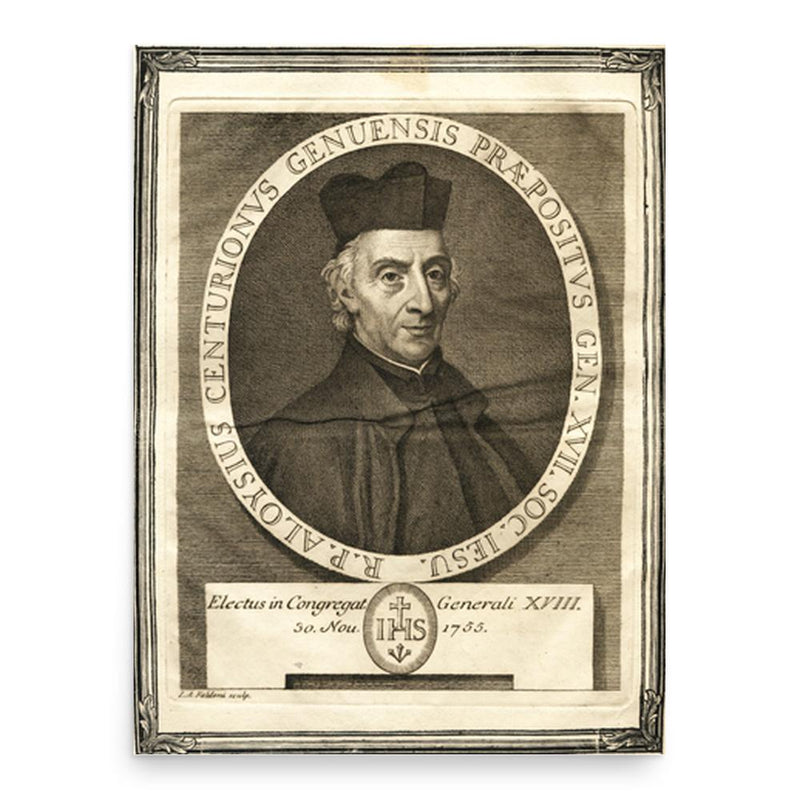 Aloysius Centurione poster print, in size 18x24 inches.