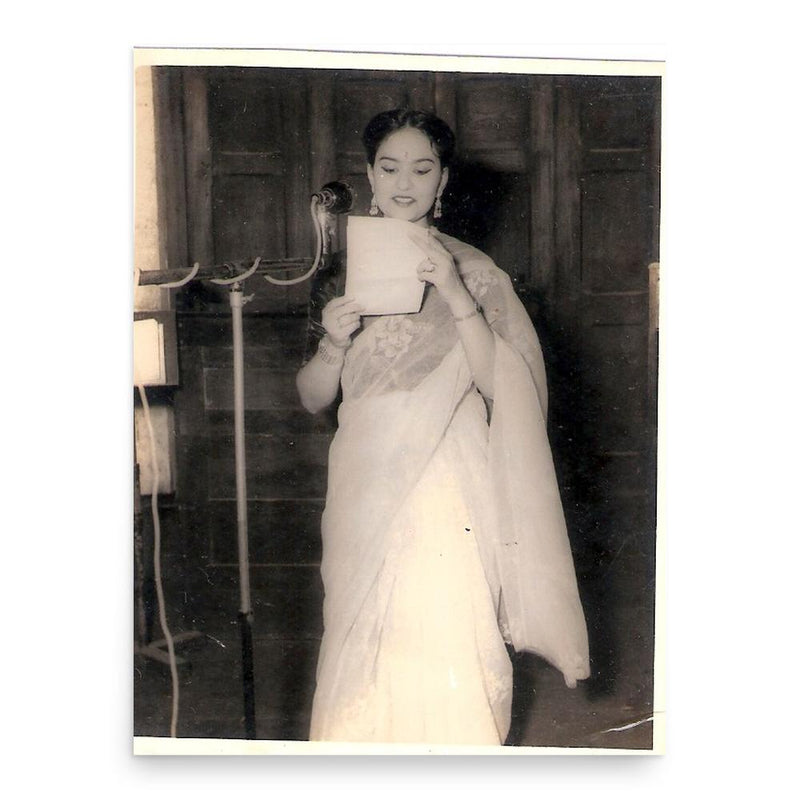 Alpana Banerjee poster print, in size 18x24 inches.