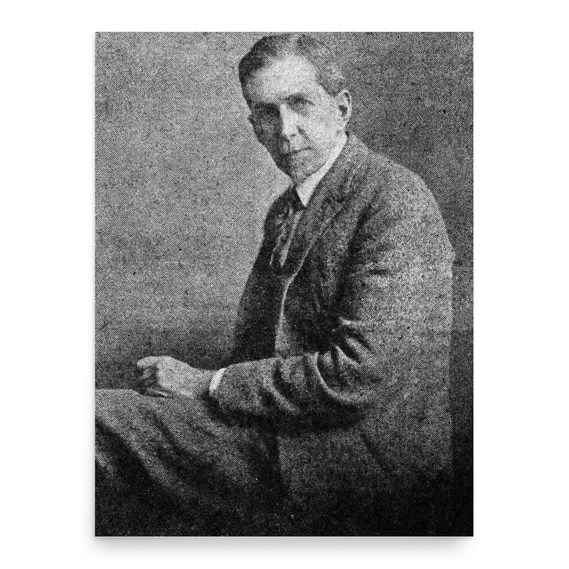 Alpheus Hyatt Verrill poster print, in size 18x24 inches.