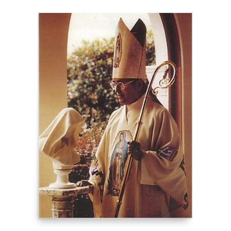 Alphonse Gallegos poster print, in size 18x24 inches.