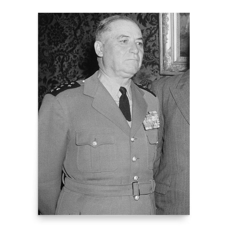 Alphonse Juin poster print, in size 18x24 inches.