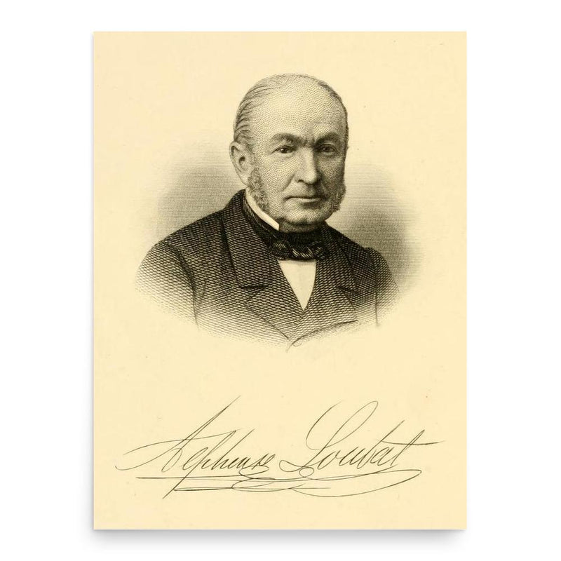 Alphonse Loubat poster print, in size 18x24 inches.