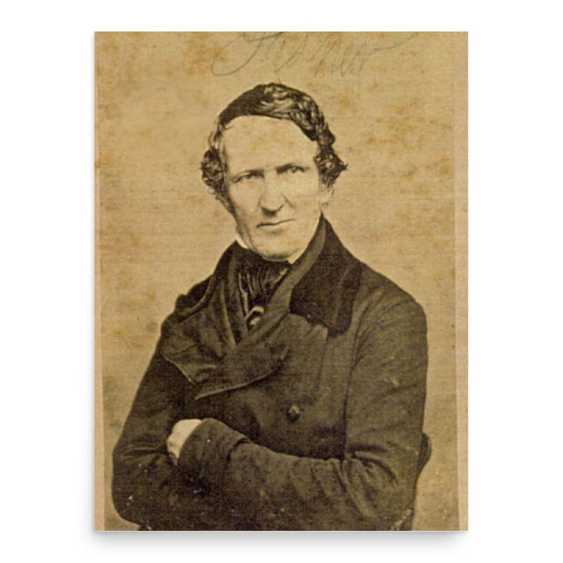 Alvan Fisher poster print, in size 18x24 inches.