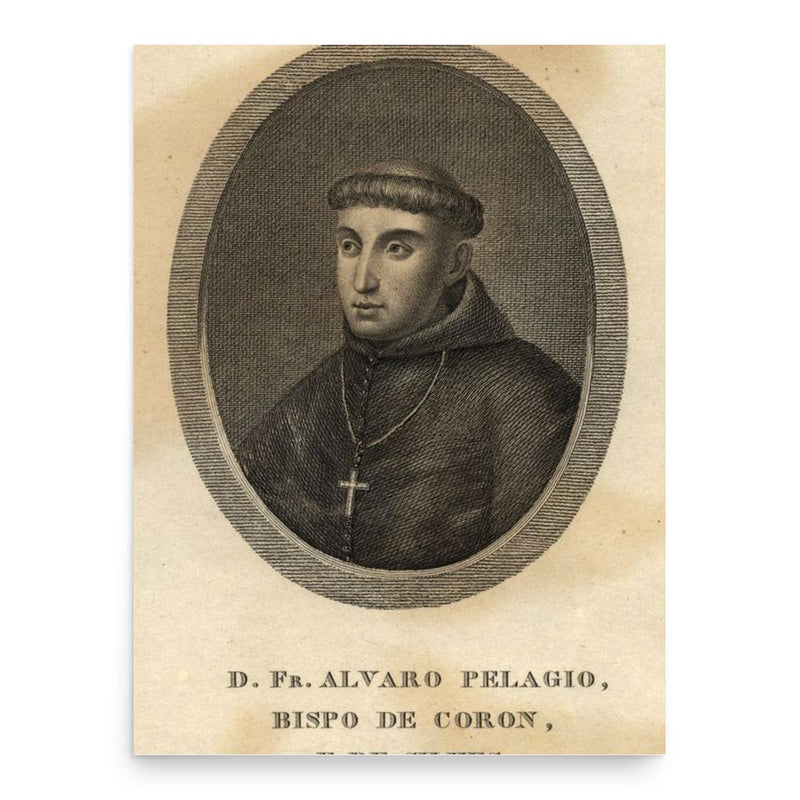 Alvarus Pelagius poster print, in size 18x24 inches.