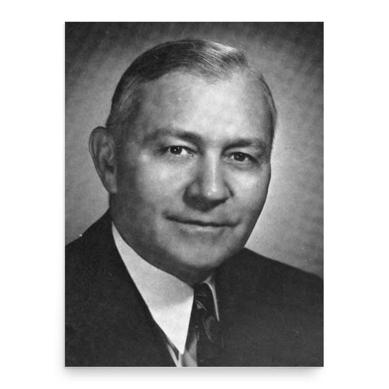 Alvin Bush poster print, in size 18x24 inches.