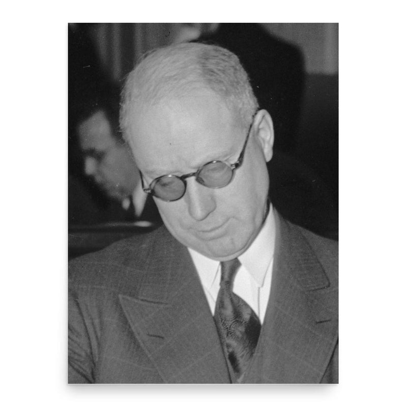 Alvin Hansen poster print, in size 18x24 inches.