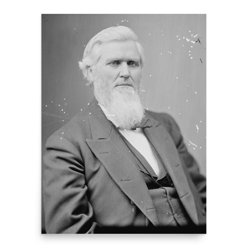 Alvin Saunders poster print, in size 18x24 inches.