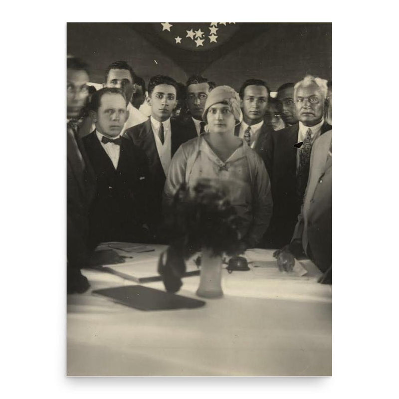 Alzira Soriano poster print, in size 18x24 inches.