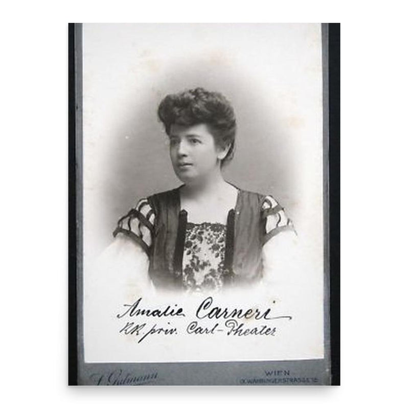 Amalia Carneri poster print, in size 18x24 inches.