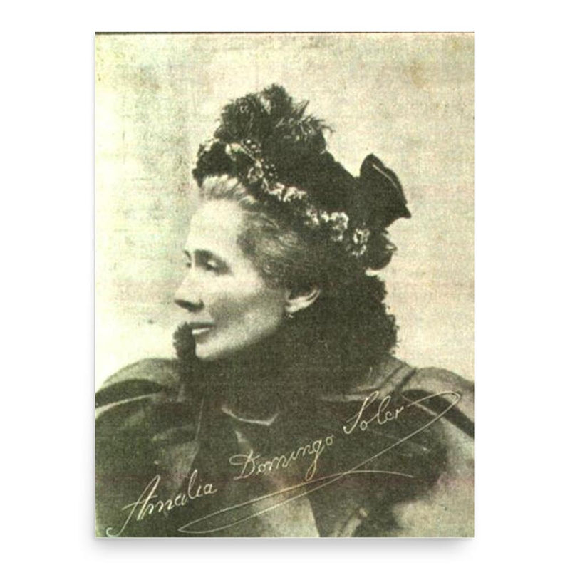 Amalia Domingo Soler poster print, in size 18x24 inches.