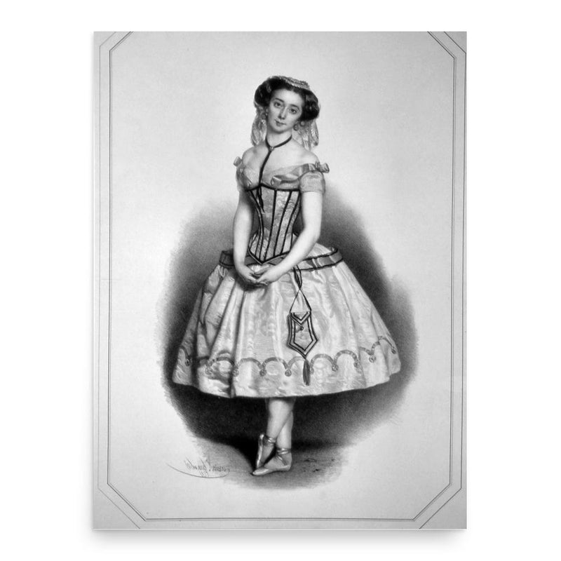 Amalia Ferraris poster print, in size 18x24 inches.