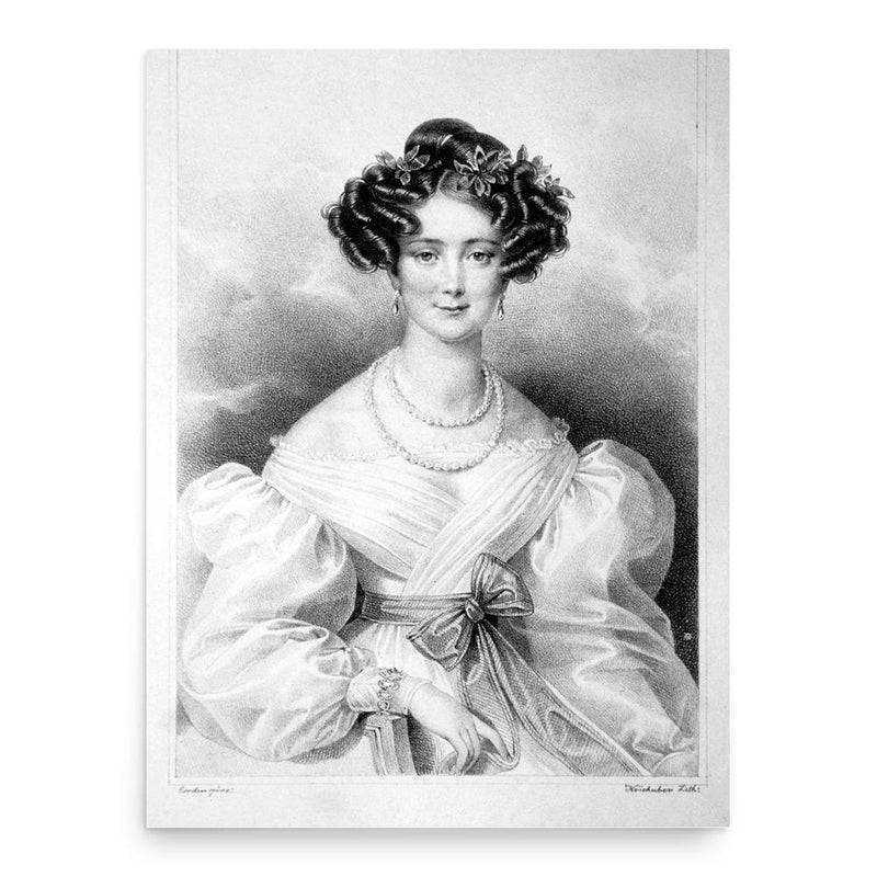 Amalie Haizinger poster print, in size 18x24 inches.