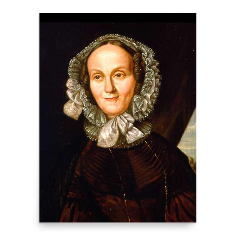 Amalie Sieveking poster print, in size 18x24 inches.