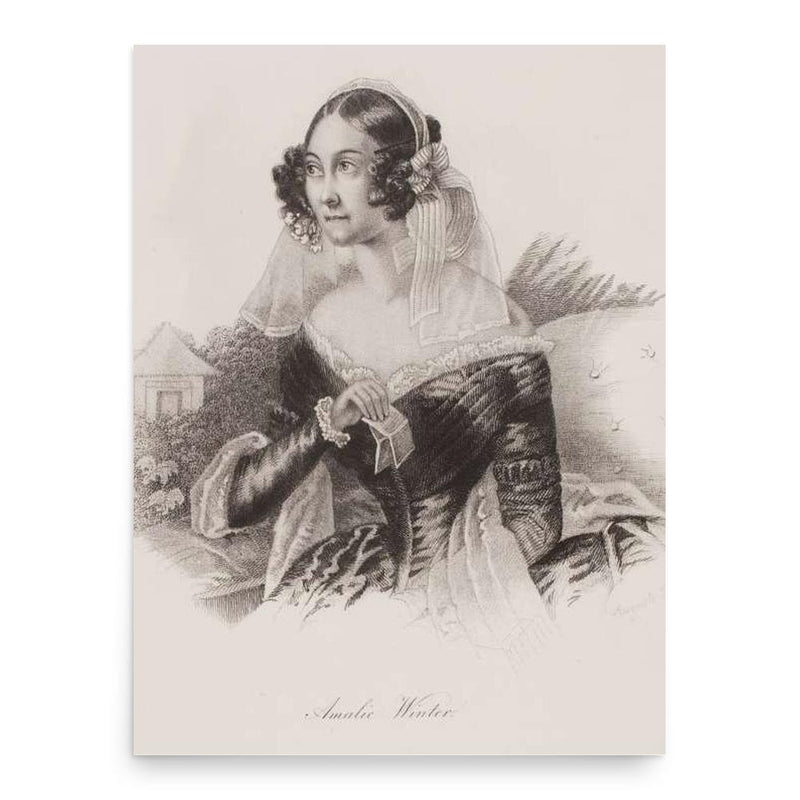 Amalie Winter poster print, in size 18x24 inches.