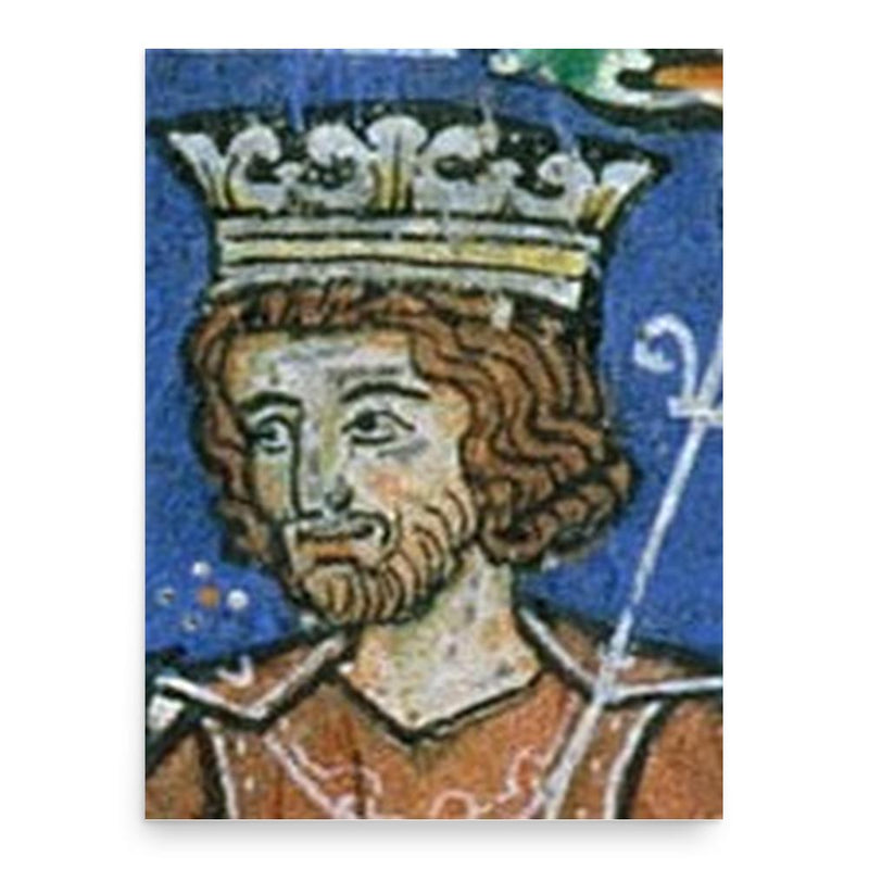 Amalric of Jerusalem poster print, in size 18x24 inches.