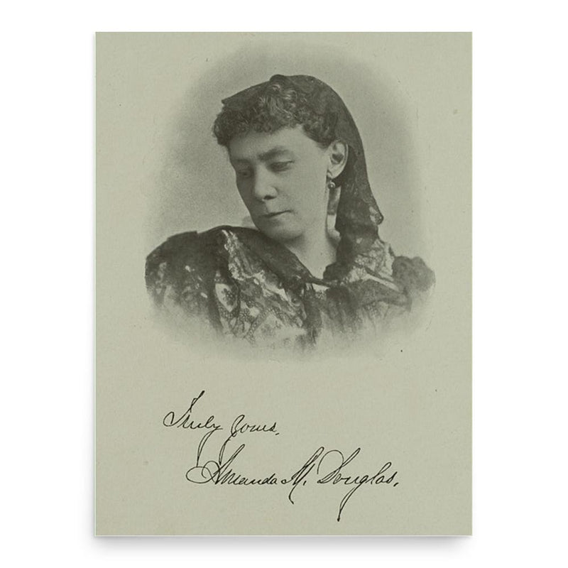 Amanda Minnie Douglas poster print, in size 18x24 inches.