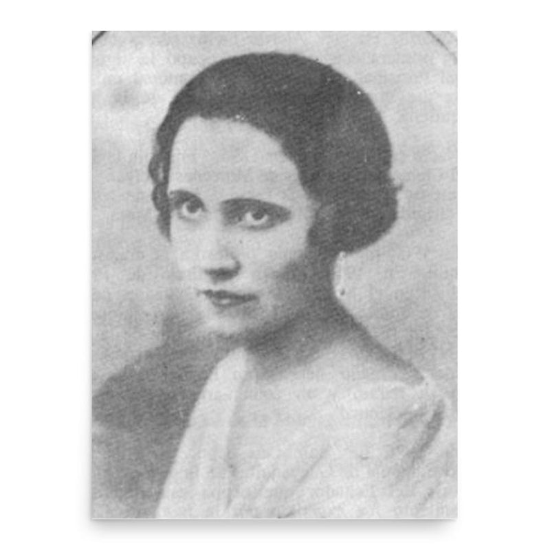 Amarilis Fuentes poster print, in size 18x24 inches.