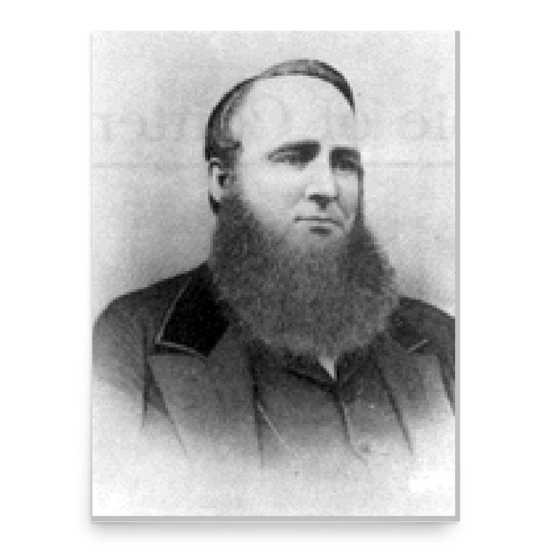 Amasa Lyman poster print, in size 18x24 inches.