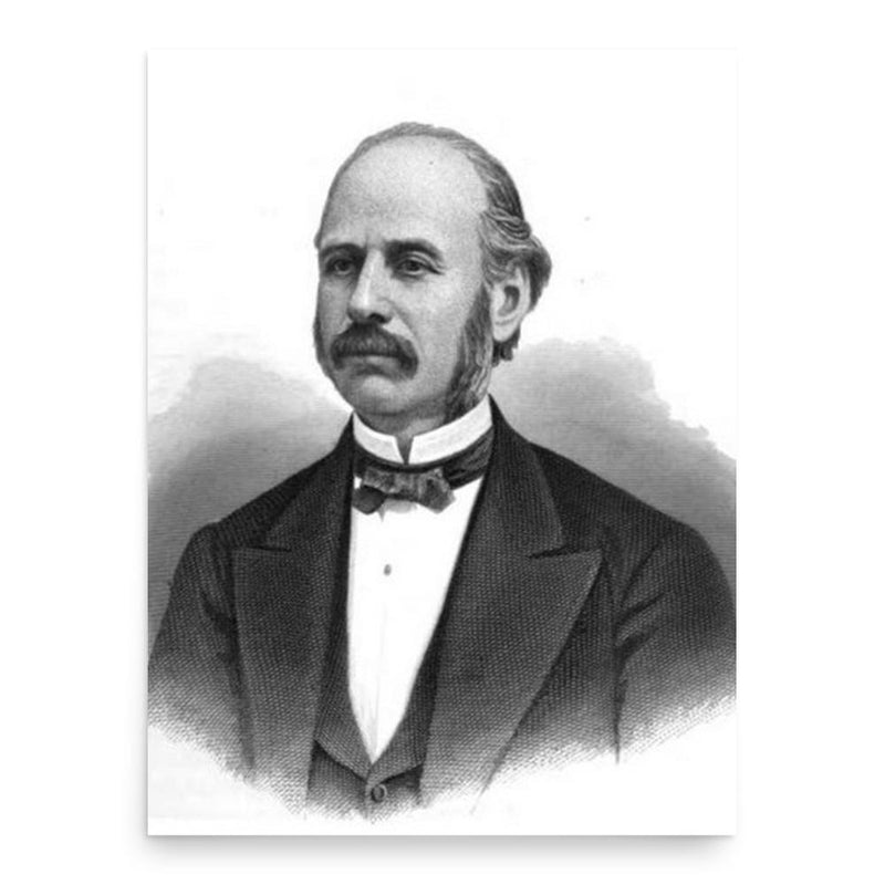 Amasa Stone poster print, in size 18x24 inches.