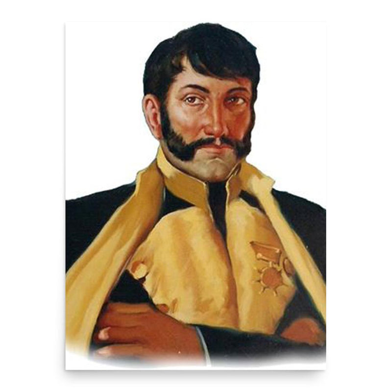 Ambrosio Plaza poster print, in size 18x24 inches.