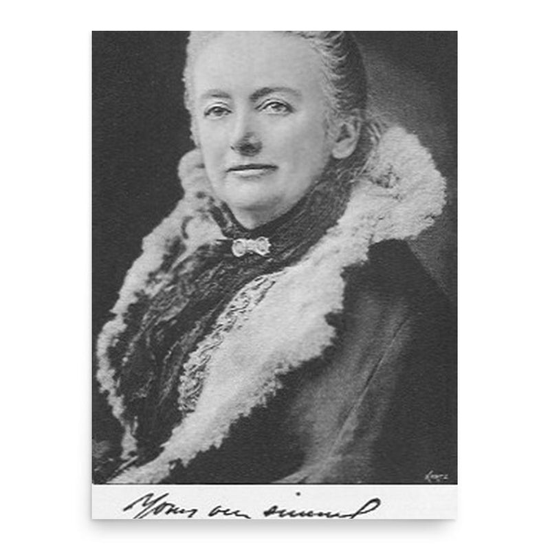 Amelia Edwards poster print, in size 18x24 inches.