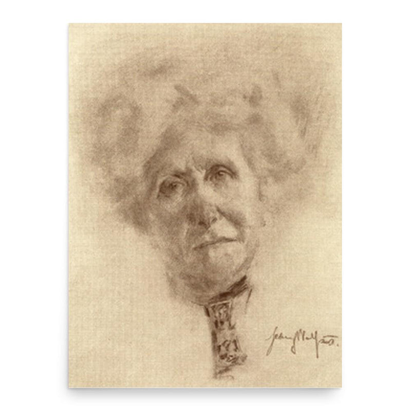 Amelia Sarah Levetus poster print, in size 18x24 inches.