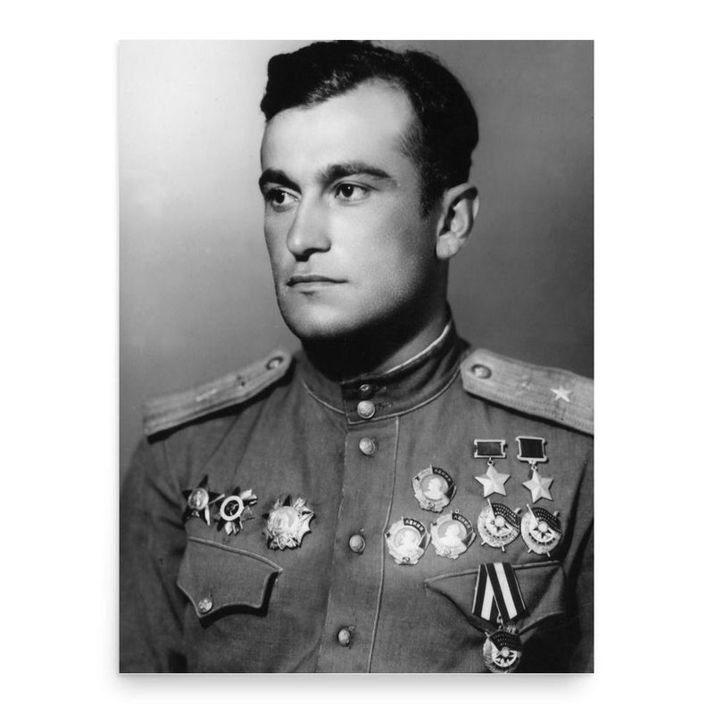 Amet-khan Sultan poster print, in size 18x24 inches.