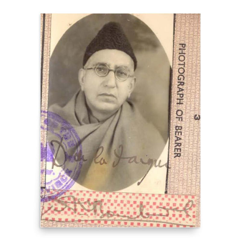 Amir Chand Bombwal poster print, in size 18x24 inches.