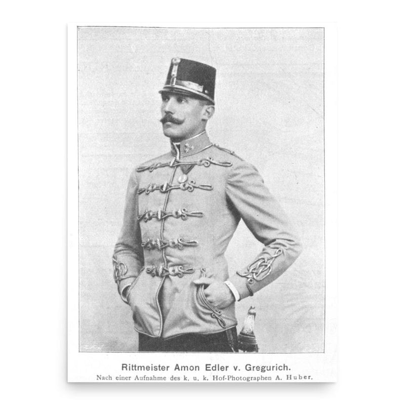 Amon Ritter von Gregurich poster print, in size 18x24 inches.