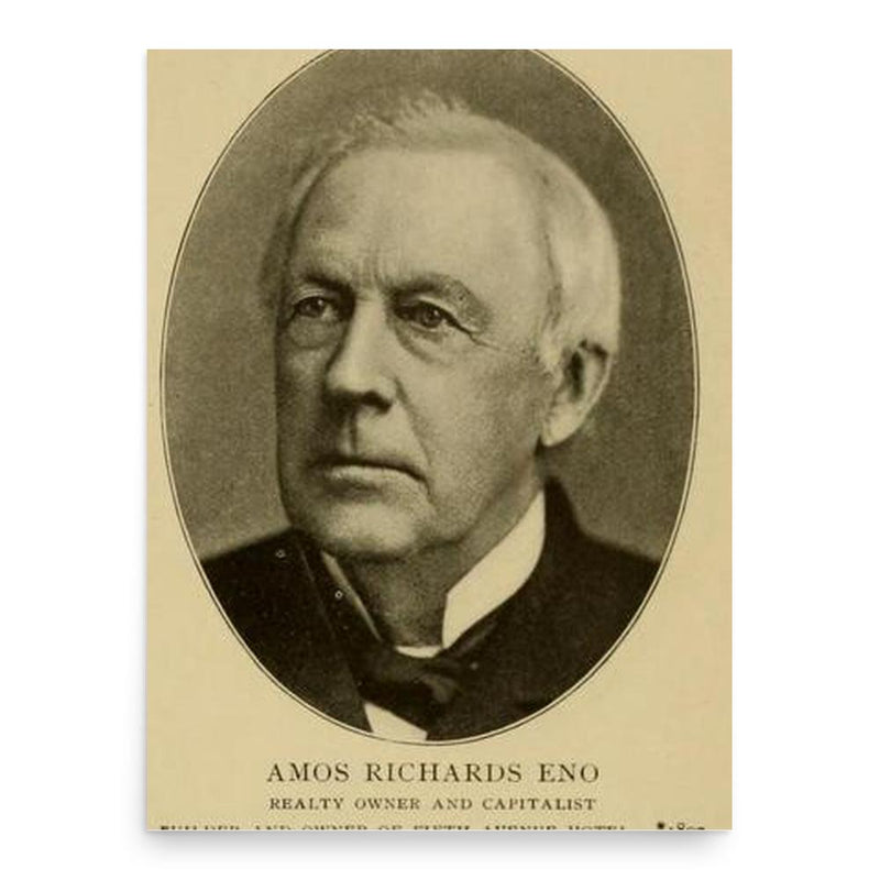 Amos Eno poster print, in size 18x24 inches.