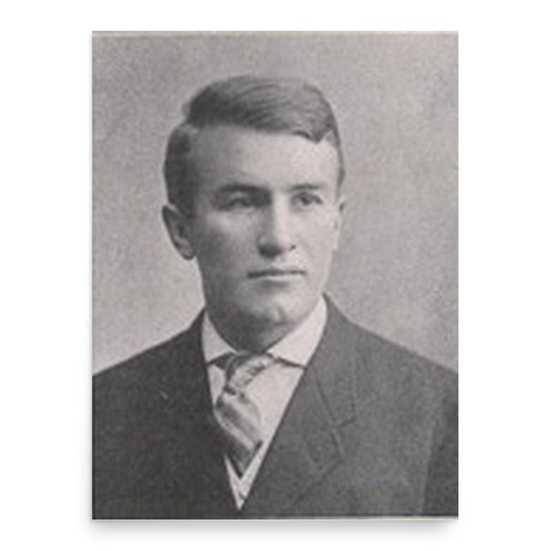 Amos Foster poster print, in size 18x24 inches.