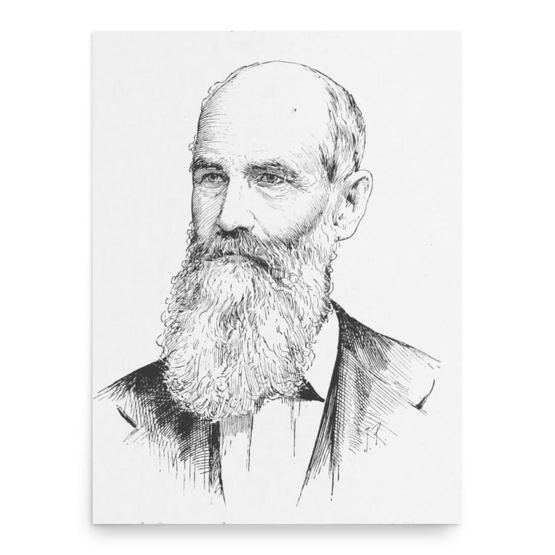 Amos Henry Worthen poster print, in size 18x24 inches.
