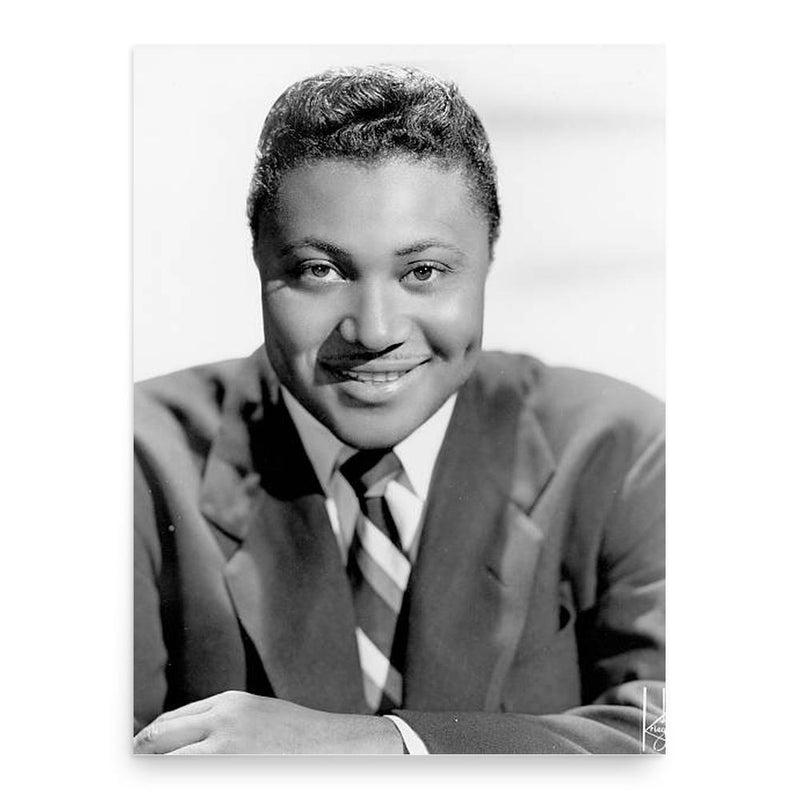 Amos Milburn poster print, in size 18x24 inches.